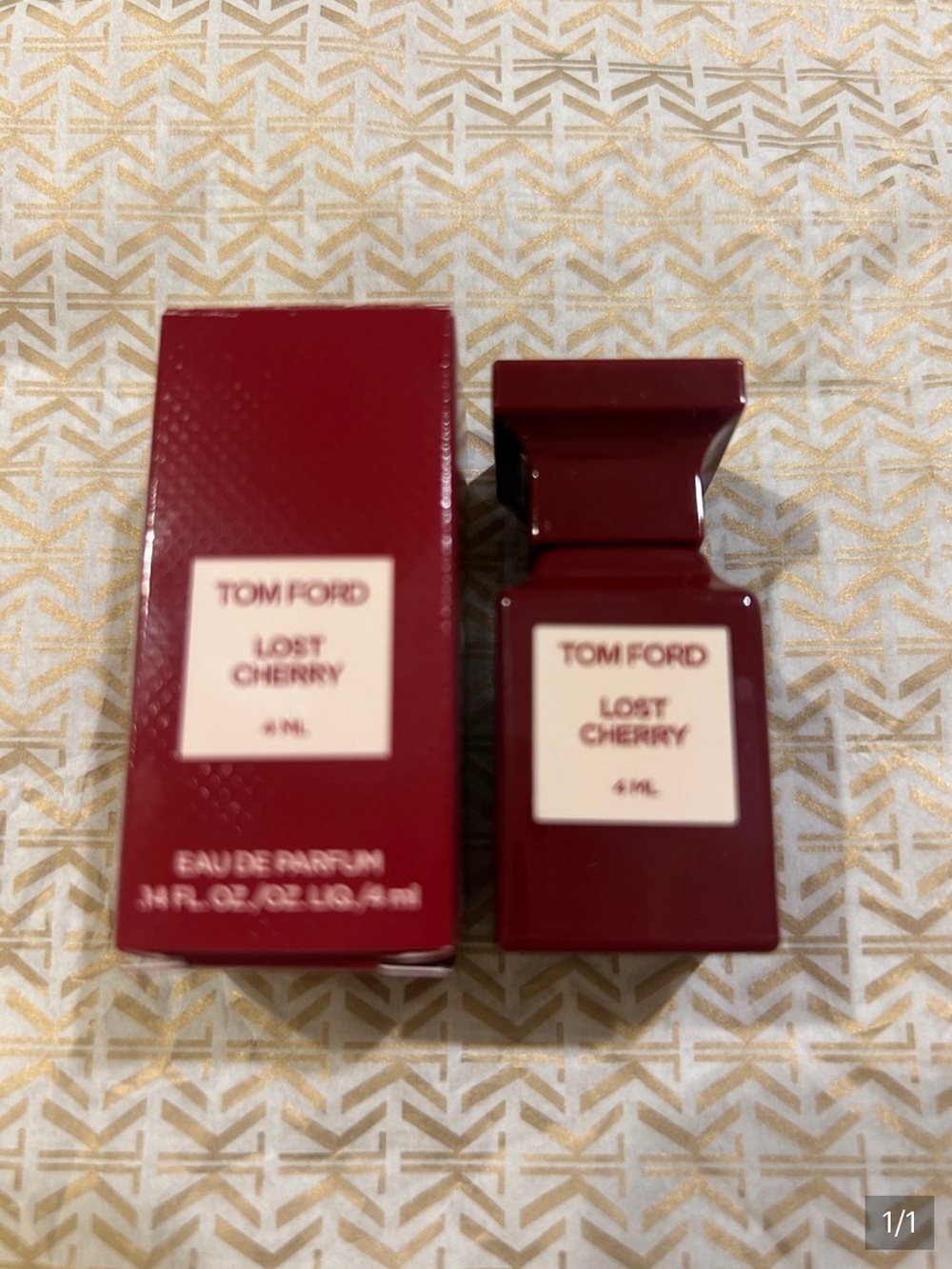 Tom Ford🍒1-Mini Lost Cherry EDP 4 ml / Comes In A Mini Glass Pour Bottle / NIB